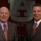 Rod Bramblett alongside Auburn men’s basketball coach Bruce Pearl.